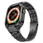 Mod Kit nerūdijančio plieno dirželis + 49 mm metalinis dėklas, skirtas Apple Watch serijai 8 7 6 5 SE 45 mm 44 mm 40 mm 41 mm modifikavimo apyrankė For 44MM