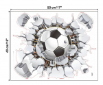 3D sulaužyta siena futbolo televizoriaus fono sienų apdaila Nuimami sienų lipdukai