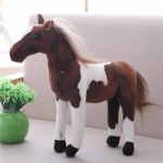 30 cm imitaciniai arklio pliu&scaron;iniai žaislai Mieli įdaryti gyvūnai Zebra lėlė Mink&scaron;ta tikrovi&scaron;ka arklio žaislas Vaikų gimtadienio dovana 30cm