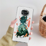 Anime Genshin Impact mielas skaidrus dėklas, skirtas Xiaomi Mi Poco X3 NFC M3 Pro F3 F1 11 Lite 12 Redmi Note 10 9S 8 7 9 Mink&scaron;tas telefono dangtelis Xiaomi Poco M3