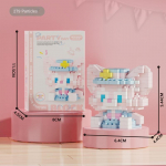 Party Animal Micro Diamond Statybiniai blokeliai Kūrybi&scaron;ki lavinamieji žaislai mergaitėms 6/7/8/10 metų dovanos Little fox-279Pcs