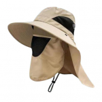 Unisex kepurė nuo saulės su priekiniu veido uždanga, veido kaklo apsauga, tu&scaron;čiaviduriu tinkleliu, neper&scaron;lampama, fiksuotu dirželiu, apsauganti nuo UV spindulių, sulankstoma, kvėpuojanti, sodininkystės įranga armijos žalia spalva