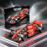 Auk&scaron;tųjų technologijų 1380 vnt. Formula F1 50 cm superautomobilio modelio statybinio bloko dovana vaikams suaugusiems Ferrari classic-1380Pcs