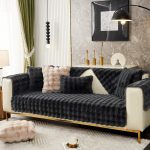 Žieminis &Scaron;iltas Super Mink&scaron;tas Pliu&scaron;inis Sofos Užvalkalas Draugi&scaron;kas Odai Sutir&scaron;tintas Burbulinis Velvetas Neslystantis Sekcinės Sofos Rank&scaron;luostis L formos Sofos Užvalkalai 70x70cm 1pc