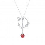 Anime Tian Guan Ci Fu karoliai Cosplay Hua Cheng Xie Lian Moteri&scaron;ki pakabukai Papuo&scaron;alai Prop Choker Grandinėlės Priedai Dovanos 46cm