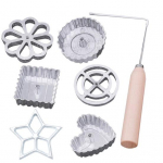 Yousheng 7 vnt. / rinkinys Gražios gėlės formos rozetės formos Patikimas antikorozinis metalinis kepimo timbale formos virtuvės įrankiai 7pcs