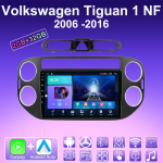2 DIN Android Carplay Automobilinis Radijas Volkswagen Tiguan 1 NF 2006 -2016 Multimedijos Grotuvas Pagrindinis Įrenginys Stereo GPS Navigacija BT WIFI 2+32GB 2+32GB,B