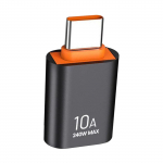 Didelės spartos USB C į USB A tipo adapterį, 10 Gbps, USB C į USB A tipo adapterį, 240 W maitinimo &scaron;altinį, skirtą &bdquo;MacBook Pro&ldquo; / &bdquo;Air&ldquo;. juoda