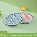 Plastikinė ledo ritulio forma Spalvinga apvali ledo forma Ledo kubelių padėklas virtuvės maisto kokybės ledo kubelių gaminimo aparatai ledų formelei pasidaryk pats rožinė