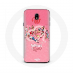 Coque Maniacase pour pour Samsung Galaxy J7 2017 TWICE Logo Rouge Affiche What Is Love - juoda