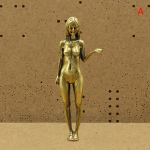 Žalvaris Grožio vario papuo&scaron;alai Antikvariniai rankenos plikomis rankomis Modelis Žaidimas Desktop Ornamentas Moteri&scaron;ka statula Menas Namų dekoravimas