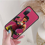 Juodas dėklas, skirtas iPhone 16 15 Plus 14 13 12 11 Pro 8 6 SE XR XS Max P30 Nova 5T Y5P Y6 Y7 Y8P Y9 Realme C30 C33 C31 F-94 Fortnite juokingas žaidimas Samsung S7 Edge aero