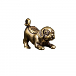 Lengvai naudojamas Feng &Scaron;ui stalinio kompiuterio ornamentas Miniatiūrinės &scaron;uniukų figūrėlės Žalvarinis pakabukas Arbatos augintinis Zodiako &scaron;uo ADM žalvaris