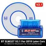 &bdquo;Bluetooth 5.1 ELM327 V2.1 Auto OBD2 Scanner&ldquo; automobilio diagnostikos įrankis, kodų skaitytuvo įrankis &bdquo;Super MINI ELM 327 V1.5&ldquo;, skirtas &bdquo;Android&ldquo;