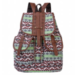 Etninio stiliaus retro moteri&scaron;ka kuprinė, personalizuoto ra&scaron;to, languota, su dvigubais petne&scaron;ėliais, kasdienė, didelės talpos, su rai&scaron;teliu, moteri&scaron;ka kelioninė kuprinė