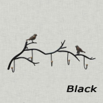 Kaltinės geležies pauk&scaron;čio durų kabliukų lentyna drabužių kabykla chalatui raktams durų sieninė skrybėlių kabykla virtuvės sienai namų dekoracija 5 kabliukai