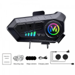 Naujas motociklo &scaron;almas belaidė Bluetooth ausinė Intercomunicador Moto LCD ekranas FM radijas Muzika Share Rider 500m domofonas
