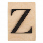 Lettre en bois 14,8 x 10,5 cm - Z