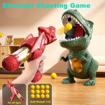 Dinozaurų smagus &scaron;audymas mink&scaron;tais &scaron;oviniais žaislinis pistoletas tėvų ir vaikų interaktyvus dėlionės žaislas tiranozauras reksas &scaron;audymo taikinys žaidimas vaiki&scaron;kas žaislas OneSize black