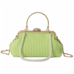 Prabangi odinė PU vakarinė rankinė moterims banketų vakarėliui, blizganti rankinė, vestuvinis delninukas su grandinėle ant peties, moteri&scaron;ka mada