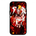 iPhone 16 15 Xiaomi Redmi Note 14 13 12 11 Pro Max X 8 16e Samsung Galaxy S25 S24 S23 Moto OPPO Bleach Zaraki Kenpachi Kurosaki Ichigo Telefono dėklas for iPhone 14 rausvai ruda