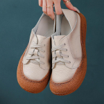 Pavasario Rudens Moteri&scaron;ki Retro Oksfordo Sportbačiai Moterims Odiniai Batai Moterims Vintažiniai Suvarstomi Odiniai Sportiniai Batai Mink&scaron;ti Plok&scaron;čiapadžiai Mokasinai 34EU/CN35