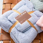 &bdquo;Duo Xi Ai&ldquo; mink&scaron;tų, padidintų ir sugeriančių rank&scaron;luosčių rinkinys suaugusiesiems &ndash; nepūkuojantis antklodė vyrams ir moterims Bath towel: 140*70cm, Towel: 75*35cm