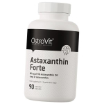 Natūralus astaksantino aliejus, Astaxanthin Forte, Ostrovit 90 kapsulių (70250007) 90caps
