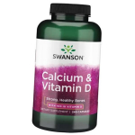 Kalcis D3, Calcium & Vitamin D, Swanson 240kaps. (36280083) 240caps