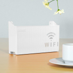 Belaidžio Wi-Fi mar&scaron;rutizatoriaus lentynos laikymo dėžutės sieninis pakabinamas pilvo organo dėžutės laikiklis balta