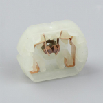 1vnt mikro variklio galinio dangčio anglies &scaron;epetėlio laikiklis, skirtas automobilio durų užraktui Centriniam užraktui balta