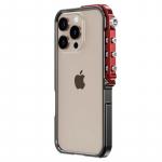 Prabangus aliuminio rėmelio telefono dėklas iPhone 16 Pro Max 15 Plus 14 Pro 13, kietas, smūgiams atsparus buferis, su &scaron;ilumos i&scaron;sklaidymu iPhone 13 juoda
