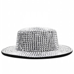 Disko kamuolio kauboji&scaron;ka skrybėlė Kaubojės skrybėlės Atrodo stulbinančiai saulėje Kauboji&scaron;kos kepurės su veidrodinio stiklo brangakmeniais Tinklelio akcentai Moteri&scaron;ka skrybėlė nuo saulės 56-58CM