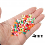 100 vnt/part. &Scaron;viečiantys karoliukai plastikiniai spalvoti žvejybos karoliukai &bdquo;pasidaryk pats&ldquo; žvejybos masalo priedai 4mm color