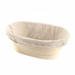 Profesionalus rotango krep&scaron;elis duonos formavimui, skirtas te&scaron;lai kildinti, įvairių dydžių 17*12*6 cm