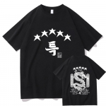 Klaidžiojantys vaikai 5 žvaigždučių mar&scaron;kinėliai Unisex / Moteri&scaron;ki Harajuku estetiniai drakono mar&scaron;kinėliai Unisex Streetwear Kasdieniai medvilniniai mar&scaron;kinėliai Korėja M
