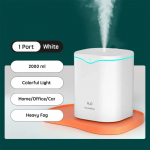 2000 ml USB oro drėkintuvas dvigubo pur&scaron;kimo prievado eterinių aliejų aromaterapinis Humificador Cool Mist Maker Fogger Purify skirtas namų biurui