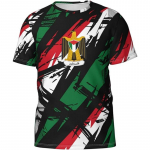 Mada Palestinos Vėliavos Futbolo Mar&scaron;kinėliai Tendencija Vasara Trumpomis Rankovėmis Nacionalinis Herbas 3D Spausdinti Sportiniai Mar&scaron;kinėliai Laisvi Kvėpuojantys Vir&scaron;ūnės XL