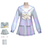 Žaidimas NEEDY GIRL OVERDOSE KAngel Cosplay Kostiumas Lolita Mergaičių Jūreivi&scaron;kas Kostiumas Uniforma Suknelė Helovino Karnavalas Anime Mokykliniai Drabužiai XS white