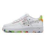 Nike Air Force 1 LV8 GS Pie&scaron;iniai Vaikams Sportbačiai Balti Total-Orange DV1366-111 36
