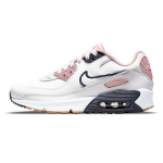 Nike Air Max 90 Odiniai SE GS Balti Rožinio Glazūros Vaikų Sportbačiai DB0472-100 35.5