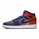 Air Jordan 1 Mid SS GS Skyline Vaiki&scaron;ki sportbačiai Mėlyni Concord Juodi DX4379-400 35.5