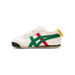 Onitsuka Tiger Mexico 66 Ts Patogūs universalūs neslystantys ilgaamžiai žemi sportiniai laisvalaikio batai Kūdikio sportbačiai Balti Žali 1184A054-200 19.5 white