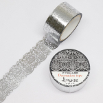 Pagaminta Japonijoje Kamiiso Masking Elegance 20mm x 3m GR-4079 <SAIEN juosta> (Sidabrinė folija)