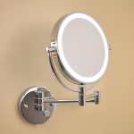 LED sieninis dvipusis kosmetinis veidrodis su ap&scaron;vietimu ir didinimu 8 inches