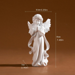 Meldžiantis angelo statulos Menas Dekoratyvinė figūrėlė Namų sodo dekoras Angelų kolekcijos memorialas televizoriaus stovui, ra&scaron;omajam stalui, stalo knygų lentynai