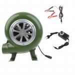 Elektrinis pūtimo ventiliatorius BBQ ventiliatorius 100v 220v barbecue mini Blacksmith Forges ventiliatorius 100-240V su greičio adapteriu metaliniu spaustuku