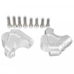 22 mm motociklo vairo stovai Vairo spaustuko tvirtinimo adapteris, skirtas R1200GS 2013-2018 R1250GS - ADV S1000XR sidabras