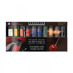 Peinture acrylique -Extra fine - Sennelier - Heavy body - Haute viscosit&eacute; - 10 tubes de 21ml