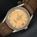 &Scaron;VEICARI&Scaron;KAS VINTAGE TITONI AIRMASTER TITOFLEX MECHANINIS VYRI&Scaron;KAS SMĖLIO SPALVOS LAIKRODIS a705143-1